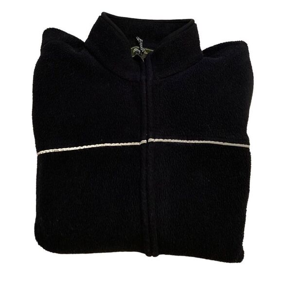 Eddie Bauer Black Fleece Jacket Large - Picture 2 of 6